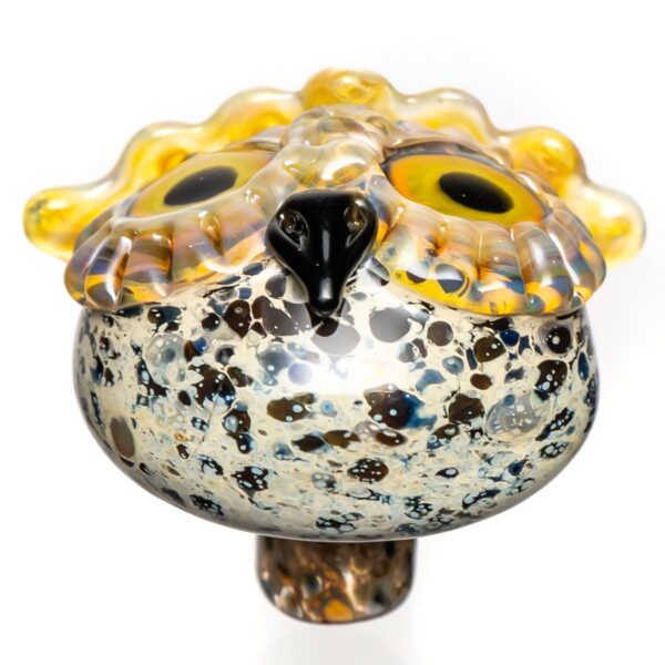 Shop Four Winds Flameworks - Owl Carb Cap - Brown Frit in australian