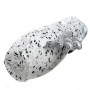 Shop Four Winds Flameworks - Hooter Hand Pipe - White & Black Frit #2 in australian
