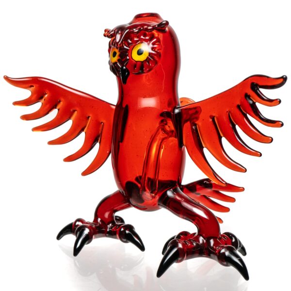 Shop Four Winds Flameworks - Monochrome Owl Rig - Ruby Slippers in australian