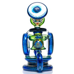 Shop Freeek Glass - Double Terpcycler - Plantphibian & Blue Dichro in australian