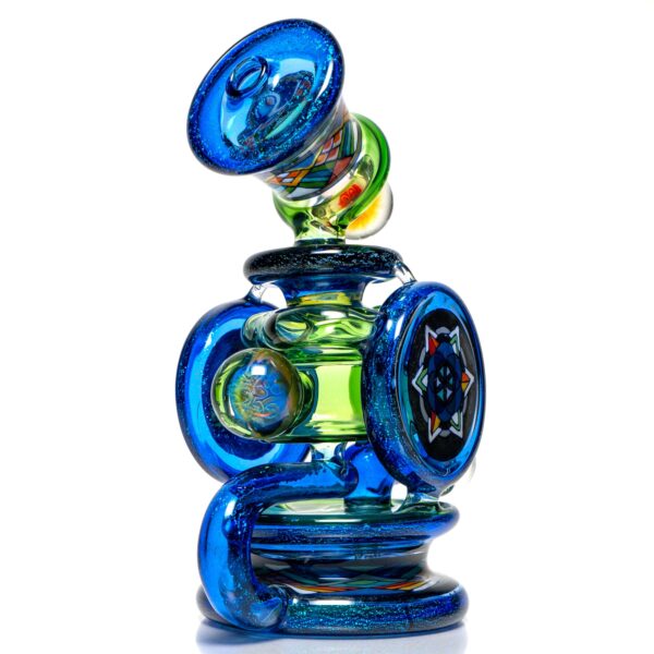 Shop Freeek Glass - Double Terpcycler - Plantphibian & Blue Dichro in australian