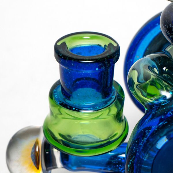 Shop Freeek Glass - Double Terpcycler - Plantphibian & Blue Dichro in australian