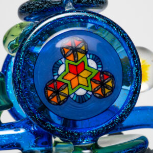 Shop Freeek Glass - Double Terpcycler - Plantphibian & Blue Dichro in australian