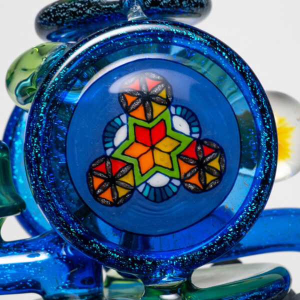 Shop Freeek Glass - Double Terpcycler - Plantphibian & Blue Dichro in australian