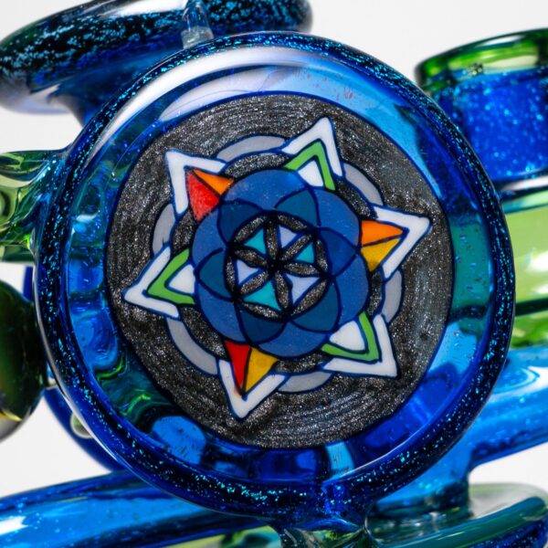 Shop Freeek Glass - Double Terpcycler - Plantphibian & Blue Dichro in australian