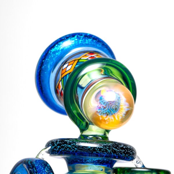 Shop Freeek Glass - Double Terpcycler - Plantphibian & Blue Dichro in australian