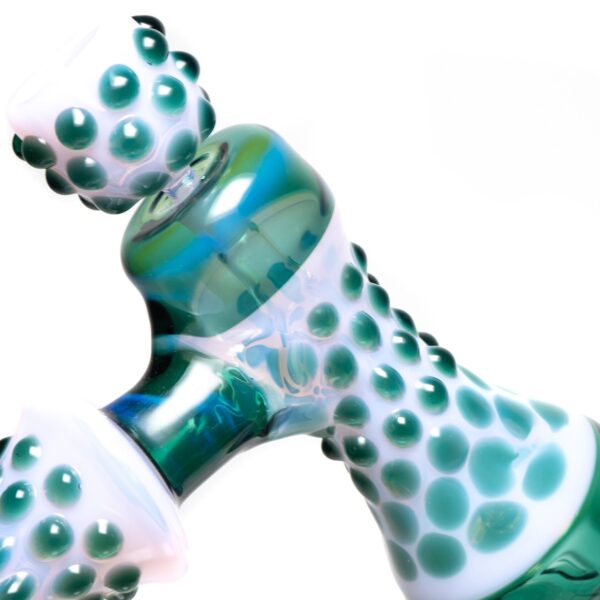 Shop Goo Roo Designs - 24" Hammer Bubbler - Milky Purple & Teal in australian