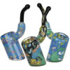 Shop Pulsar Inside Print Bent Sherlock Hand Pipe | Garden Of Cosmic Delights | 4" in australian