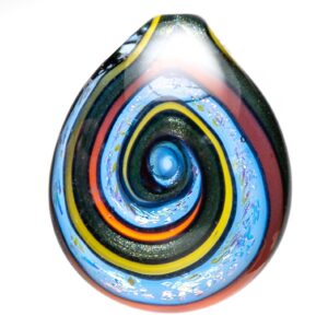 Shop Dichro Swirl Pendant - Yellow, Orange & Steelwool in australian