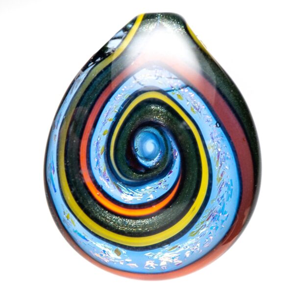 Shop Dichro Swirl Pendant - Yellow, Orange & Steelwool in australian