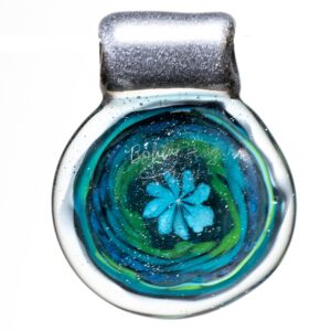 Shop Bobby Ingram - Fillacello Pendant - Blue, Green & Steel Wool in australian