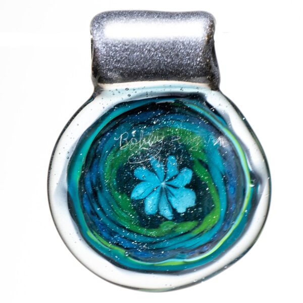Shop Bobby Ingram - Fillacello Pendant - Blue, Green & Steel Wool in australian