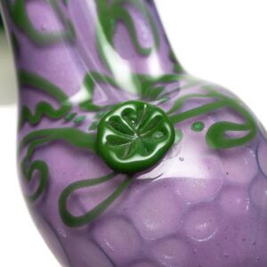 Shop Dellene Peralta - High Heel Shoe Pipe - Purple Honeycomb w/ Green & White in australian