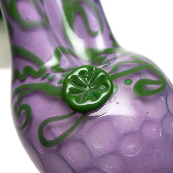 Shop Dellene Peralta - High Heel Shoe Pipe - Purple Honeycomb w/ Green & White in australian