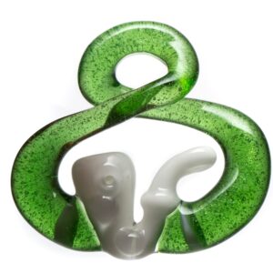 Shop Natey Love - Infinity Loop Pendant - Pipe Love - Green Stardust in australian