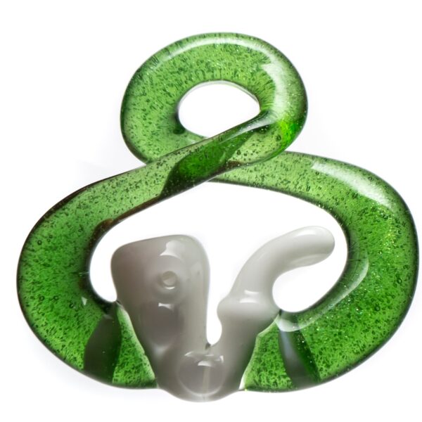 Shop Natey Love - Infinity Loop Pendant - Pipe Love - Green Stardust in australian