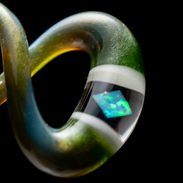 Shop Natey - Infinite Study - Infiniti Loop Pendant #125 - Mystery Adventurine in australian