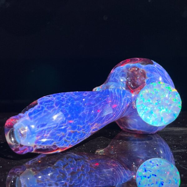 Shop Purple Plasma Pipe with Opal Coin in australian