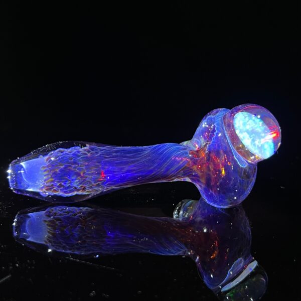 Shop Purple Plasma Pipe with Opal Coin in australian