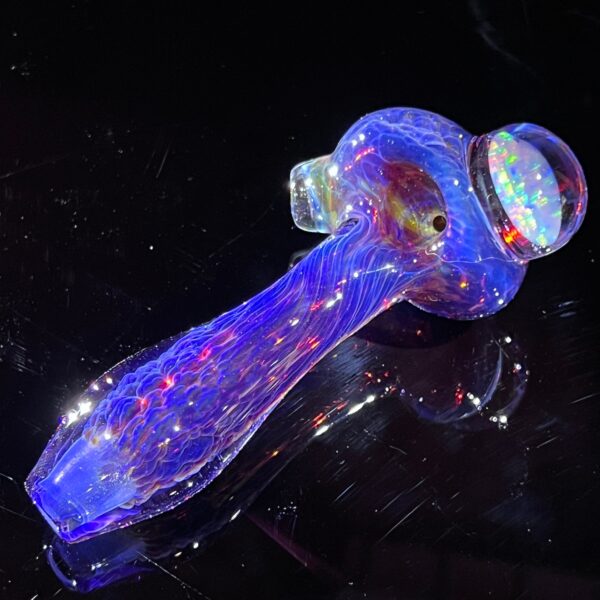 Shop Purple Plasma Pipe with Opal Coin in australian