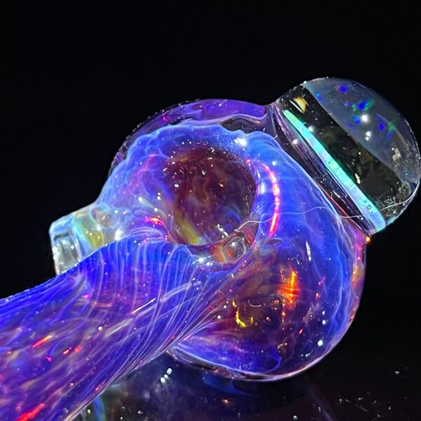 Shop Purple Plasma Pipe with Opal Coin in australian