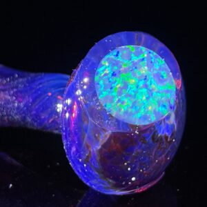 Shop Purple Plasma Pipe with Opal Coin in australian