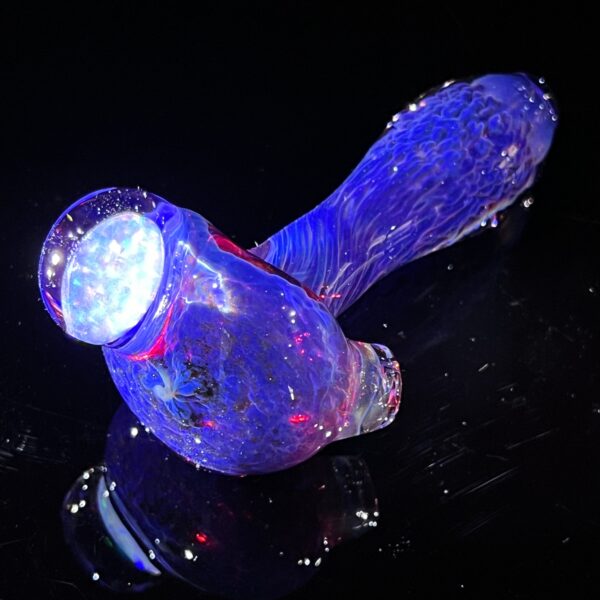 Shop Purple Plasma Pipe with Opal Coin in australian