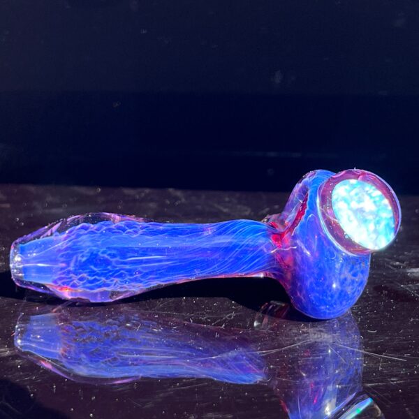 Shop Purple Plasma Pipe with Opal Coin in australian