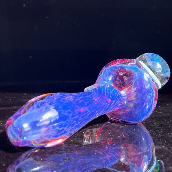 Shop Purple Plasma Pipe with Opal Coin in australian