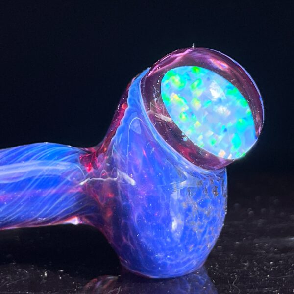 Shop Purple Plasma Pipe with Opal Coin in australian