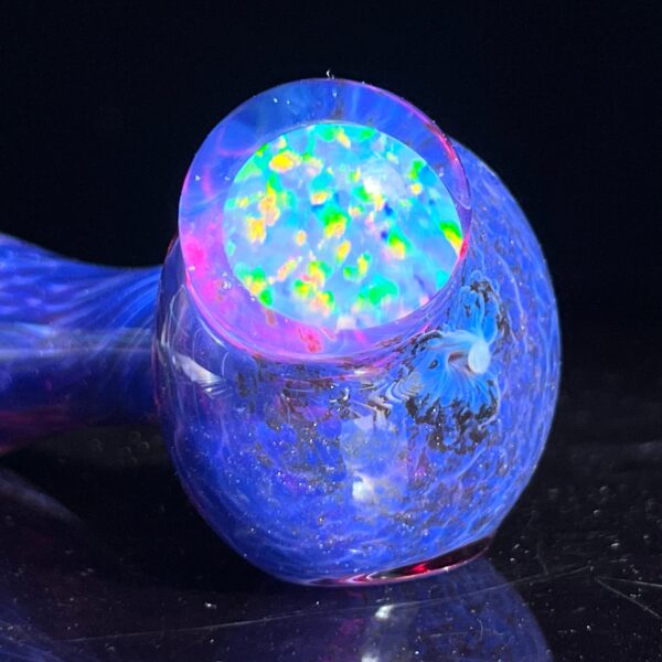 Shop Purple Plasma Pipe with Opal Coin in australian
