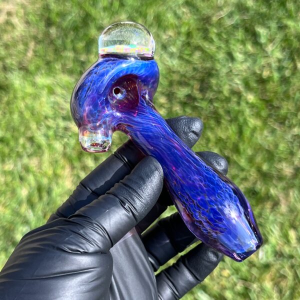 Shop Purple Plasma Pipe with Opal Coin in australian