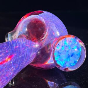 Shop Purple Plasma Pipe with Opal Coin in australian