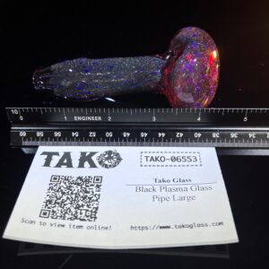 Shop Black Plasma Glass Pipe Large in australian