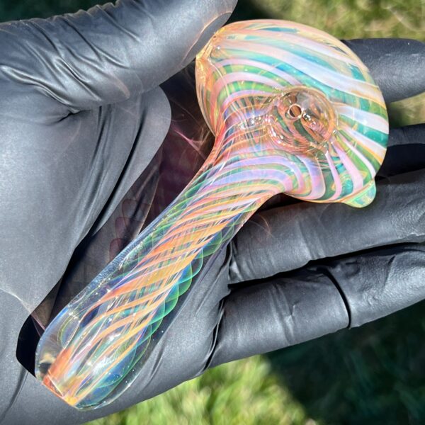 Shop Thick Fume Pipe Green Slyme Marble in australian
