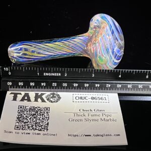 Shop Thick Fume Pipe Green Slyme Marble in australian