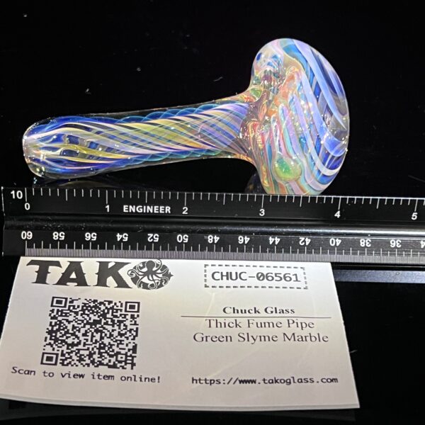 Shop Thick Fume Pipe Green Slyme Marble in australian