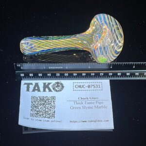 Shop Thick Fume Pipe Green Slyme Marble in australian
