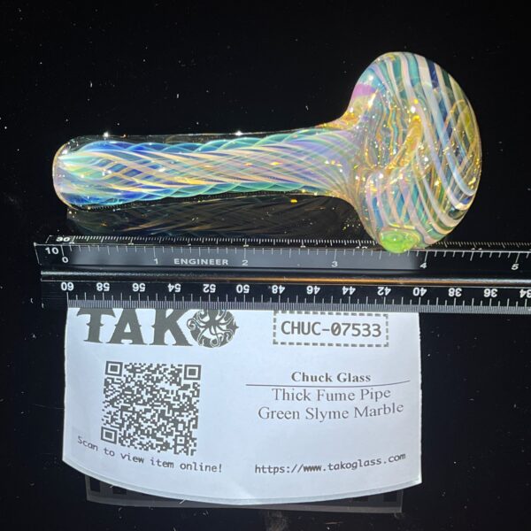 Shop Thick Fume Pipe Green Slyme Marble in australian