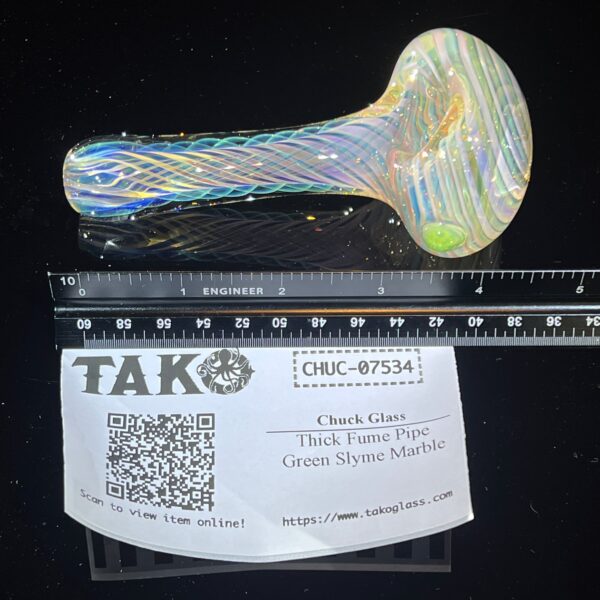 Shop Thick Fume Pipe Green Slyme Marble in australian