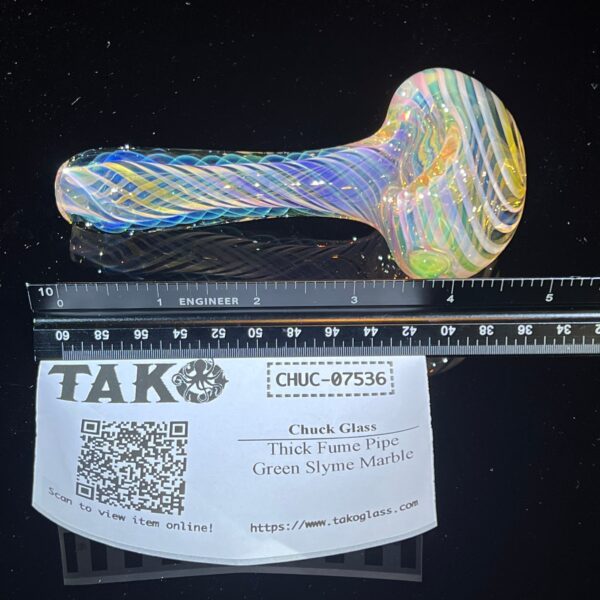 Shop Thick Fume Pipe Green Slyme Marble in australian