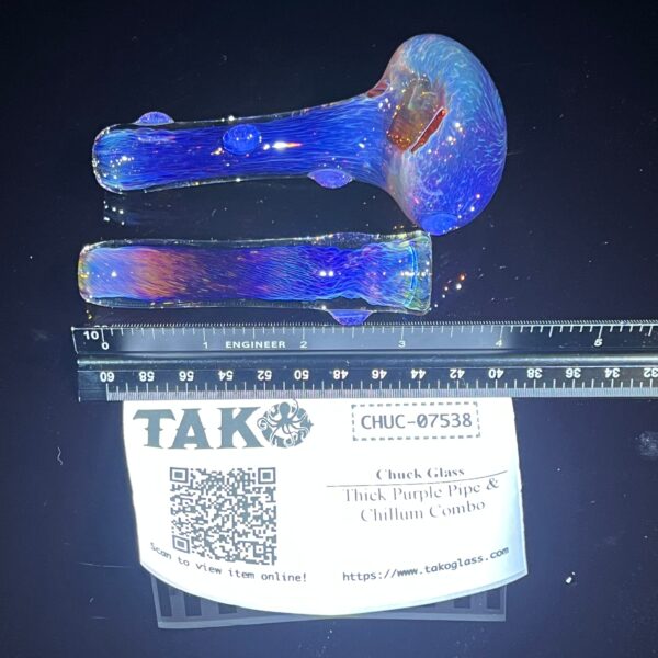 Shop Thick Purple Pipe & Chillum Combo in australian