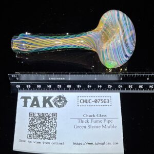 Shop Thick Fume Pipe Green Slyme Marble in australian