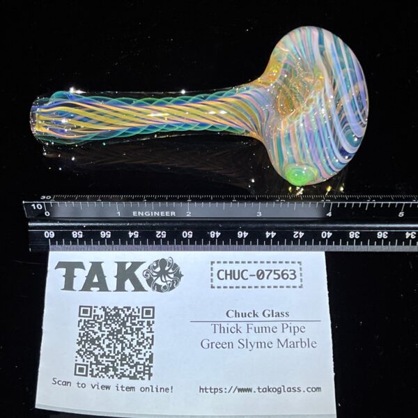 Shop Thick Fume Pipe Green Slyme Marble in australian