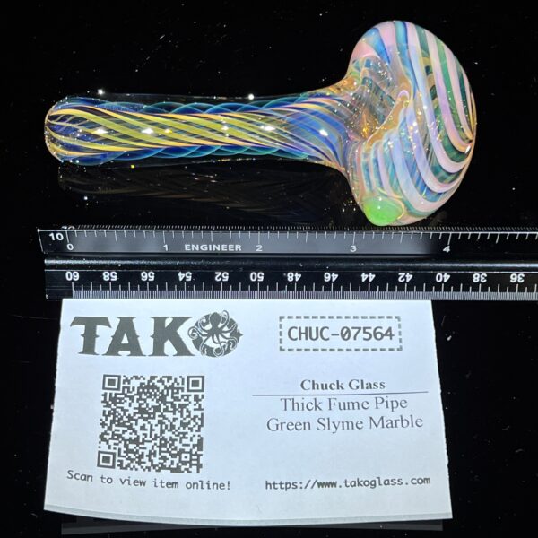 Shop Thick Fume Pipe Green Slyme Marble in australian