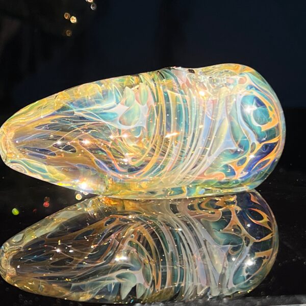 Shop Gold Fume Egg Spoon in australian