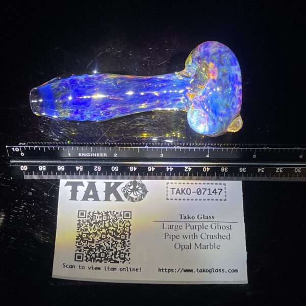 Shop Large Purple Ghost Pipe with Crushed Opal Marble in australian