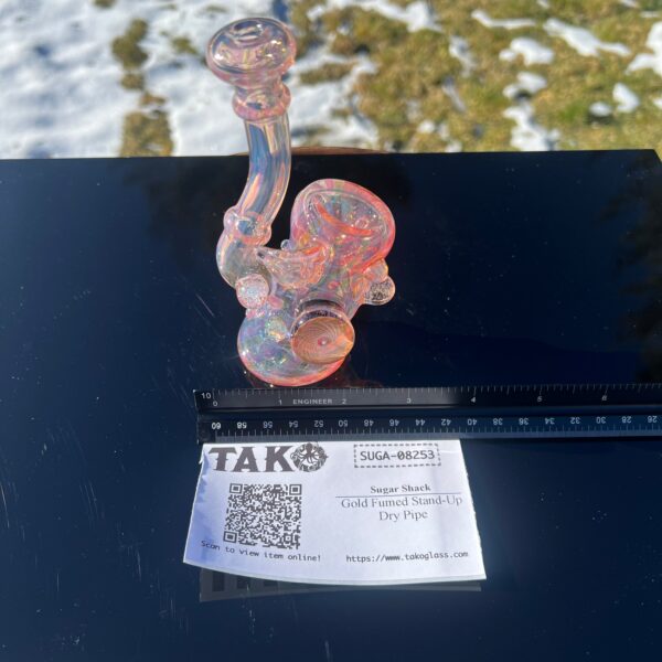Shop Gold Fumed Stand-Up Dry Pipe in australian