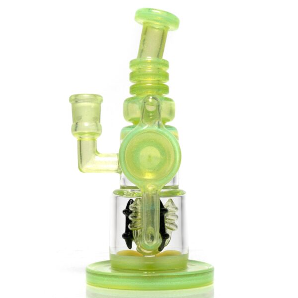 Shop Ill Glass - Custom Flux Cycler w/ Stabilization Pylons - Opal Lime & Crushed Opal in australian