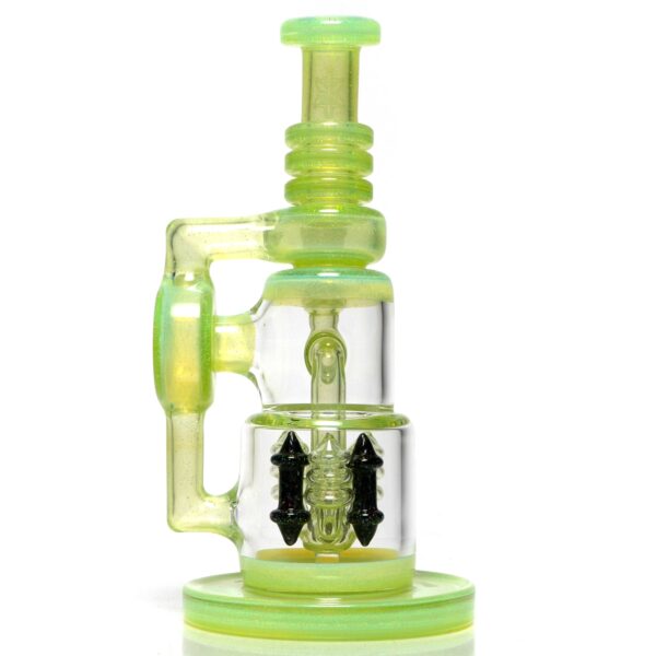 Shop Ill Glass - Custom Flux Cycler w/ Stabilization Pylons - Opal Lime & Crushed Opal in australian
